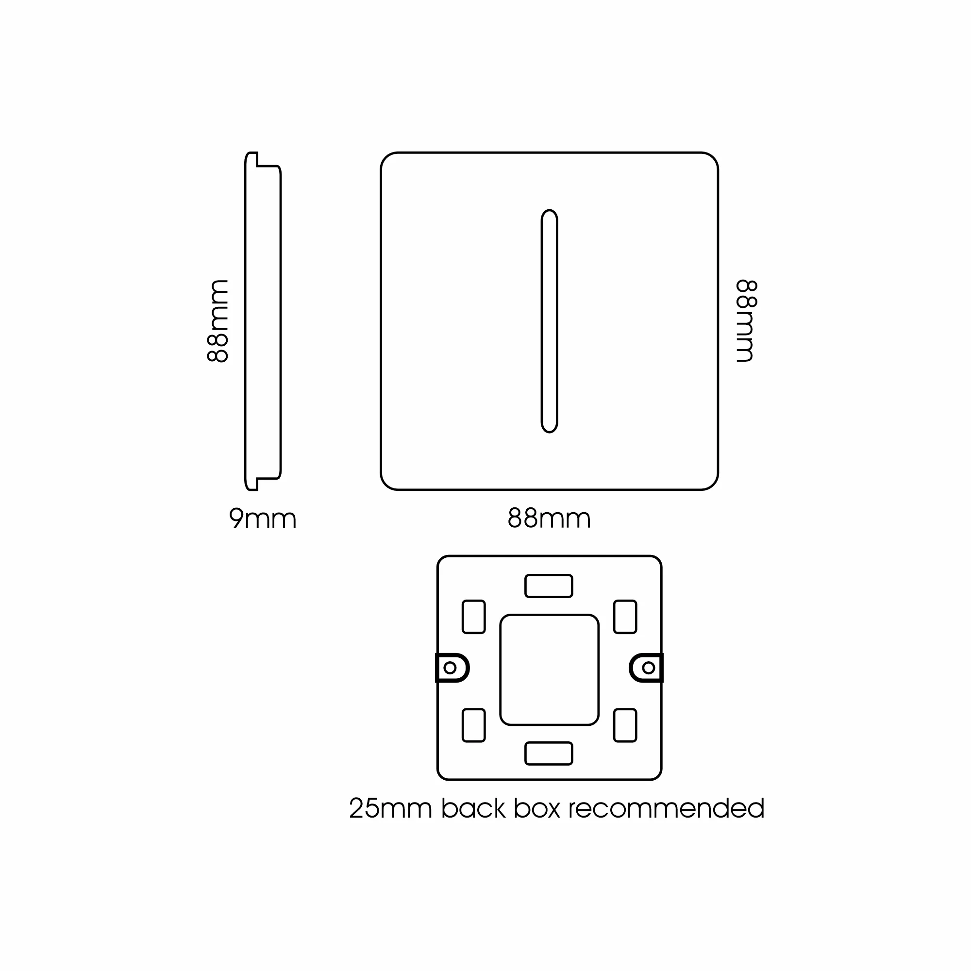 Switches Wiring Accessories Trendi Decorative Screwless